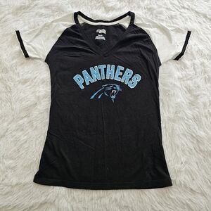 NFL team apparel carolina panthers short sleeve tee size small